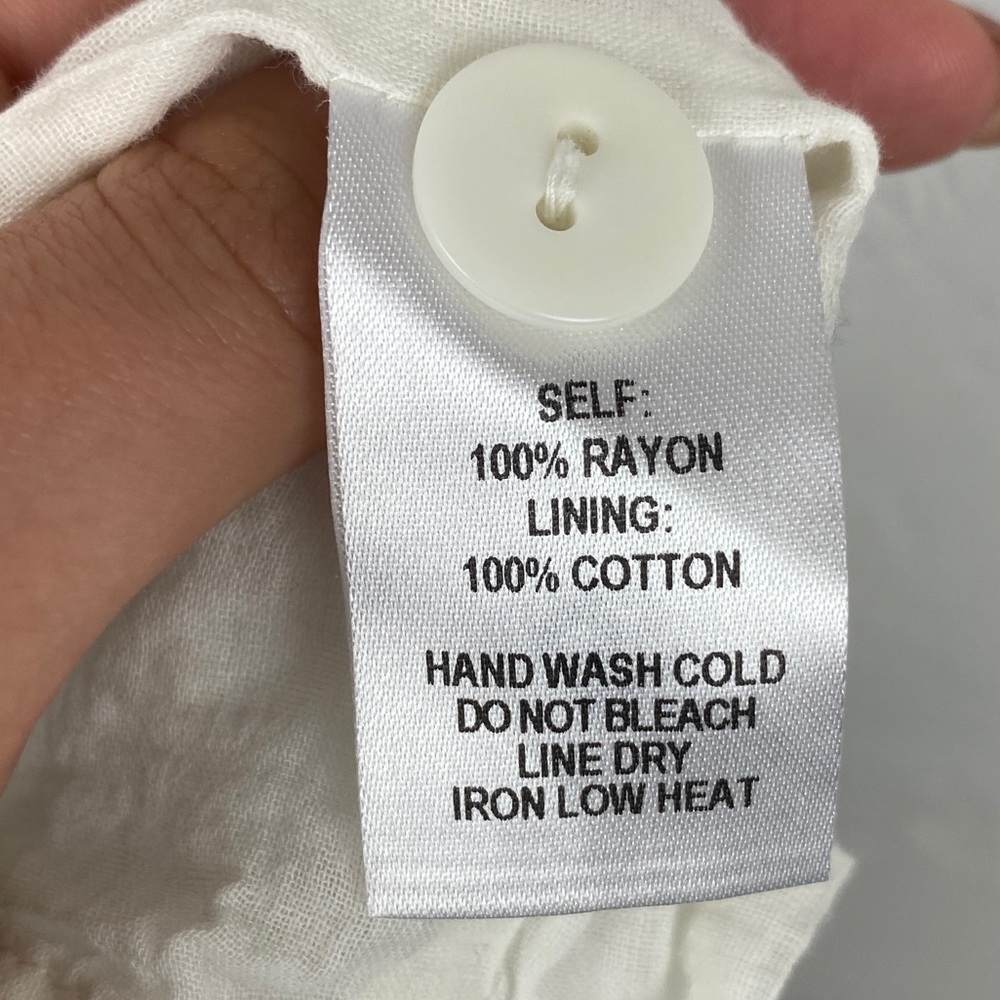 Lulu’s laguna blue and ivory striped highwaist belted shorts XS - Picture 10 of 10